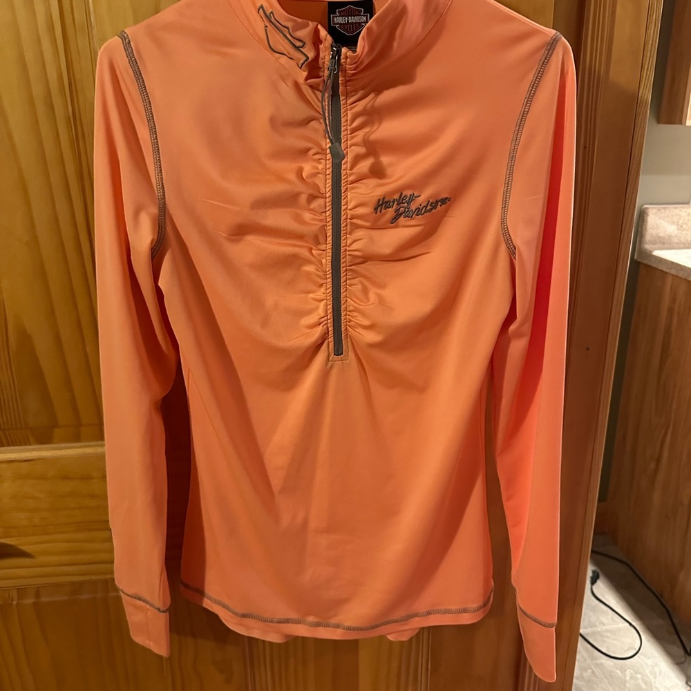 Harley-Davidson Orange Long Sleeve Top
